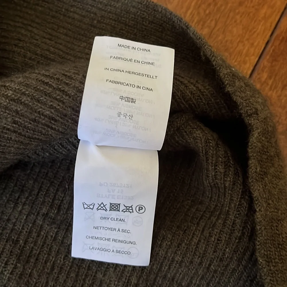 J Crew Wool Blend Ribbed Oversize Boat Neck Sweater